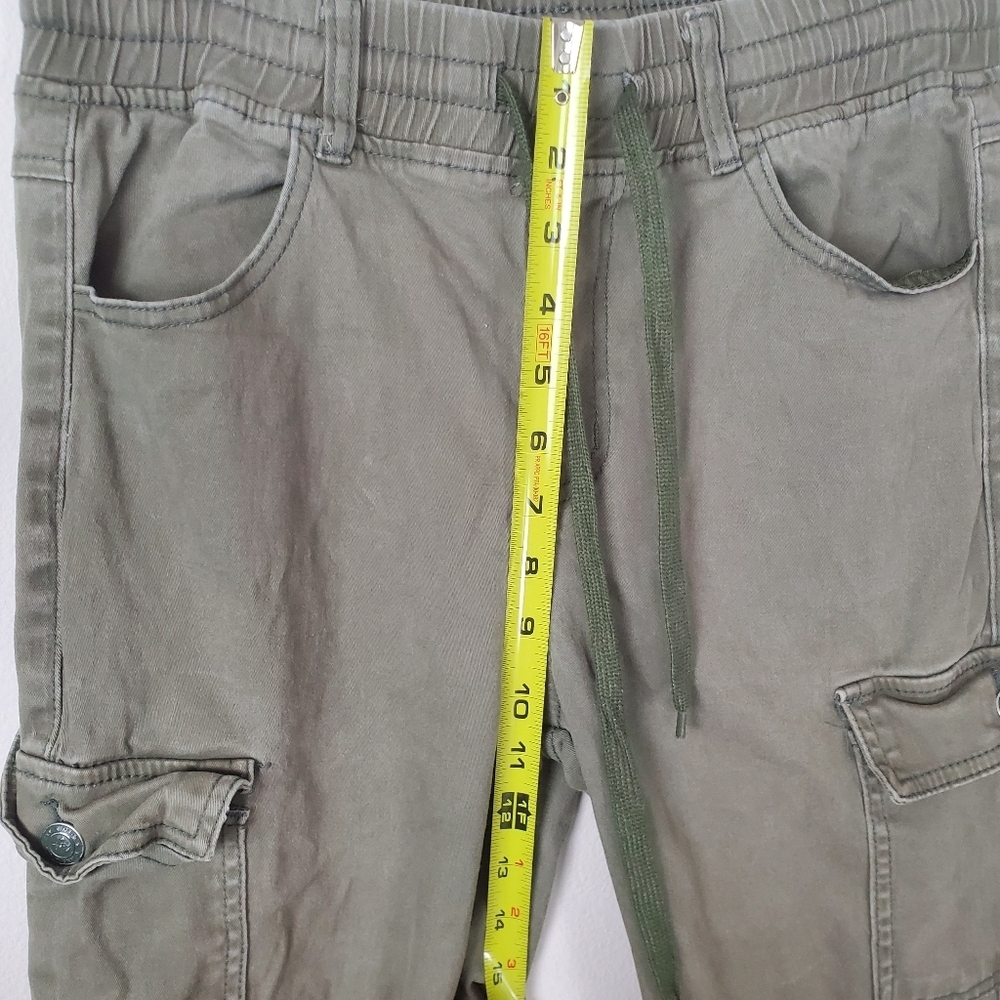Monkey Ride Olive Green Cargo Pants Women's Size 29 Distressed - Picture 6 of 12